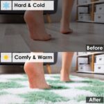 KICMOR 4x6 Rug for Bedroom Living Room, Fluffy Sage Green and White Checkered Area Rugs, Fuzzy Shag Shaggy Floor Carpet Soft Plush Checkerboard Rug for Children Kids Boys Room, Nursery, Classroom - Image 5