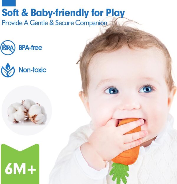 hahaland Surprise Tissue Box – Baby Toys 6-12 Months, Montessori Sensory Learning Box Toy with Soft Crinkle & Farm Animals, Interactive Infant Toy for Girls & Boys - Image 6