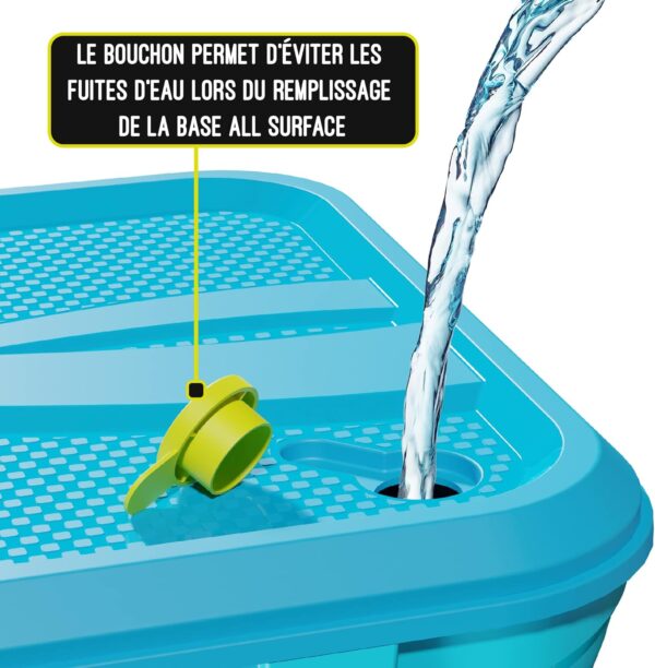 Early Fun All Surface Junior Swingball Set, For ages 3+, Introduction to Swingball, Foam Ball and little hands bats, Tangle Free Top Spinner, All Surface Base, Blue and Yellow, 36 x 46 x 10 cm - Image 7