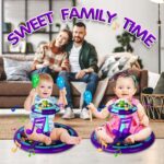 Kids LED Sit & Spin Toy with Music - 360 Spinning Seat for Toddlers & Kids, Ages 18+ Months, Birthday Gift for Girls & Boys - Image 3