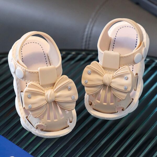 Toddler Baby Girl Shoes Breathable Shoe Dew Toe Shoe Bag Head Sandals Girl Sandals Baby Soft Shoe Sandals For 0 To 3 Years Sandals for Toddler Girls Size 4 - Image 2