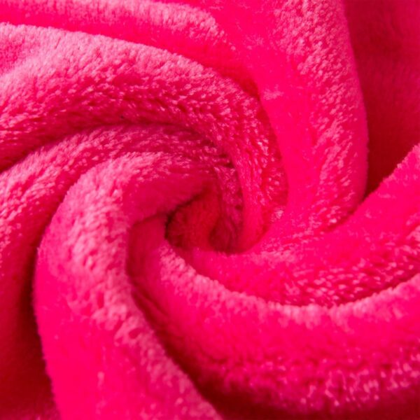 Kids' Bathrobe Hooded Flannel Solid Color Lounge Kids' Nightgown Pajamas Pyjamas For Kids Boys 13‐14 Sleepwear For Girls (Red, 2-3 Years) - Image 7