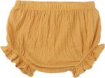 𝐁loomers for Baby Toddler Girl Boy Ruffle 𝐃iaper 𝐂overs Newborn Cotton Linen Cute Loose Harem Shorts Underwear Infant Solid Plain Summer Basic Shorts Stretchy Washable Reusable Cover