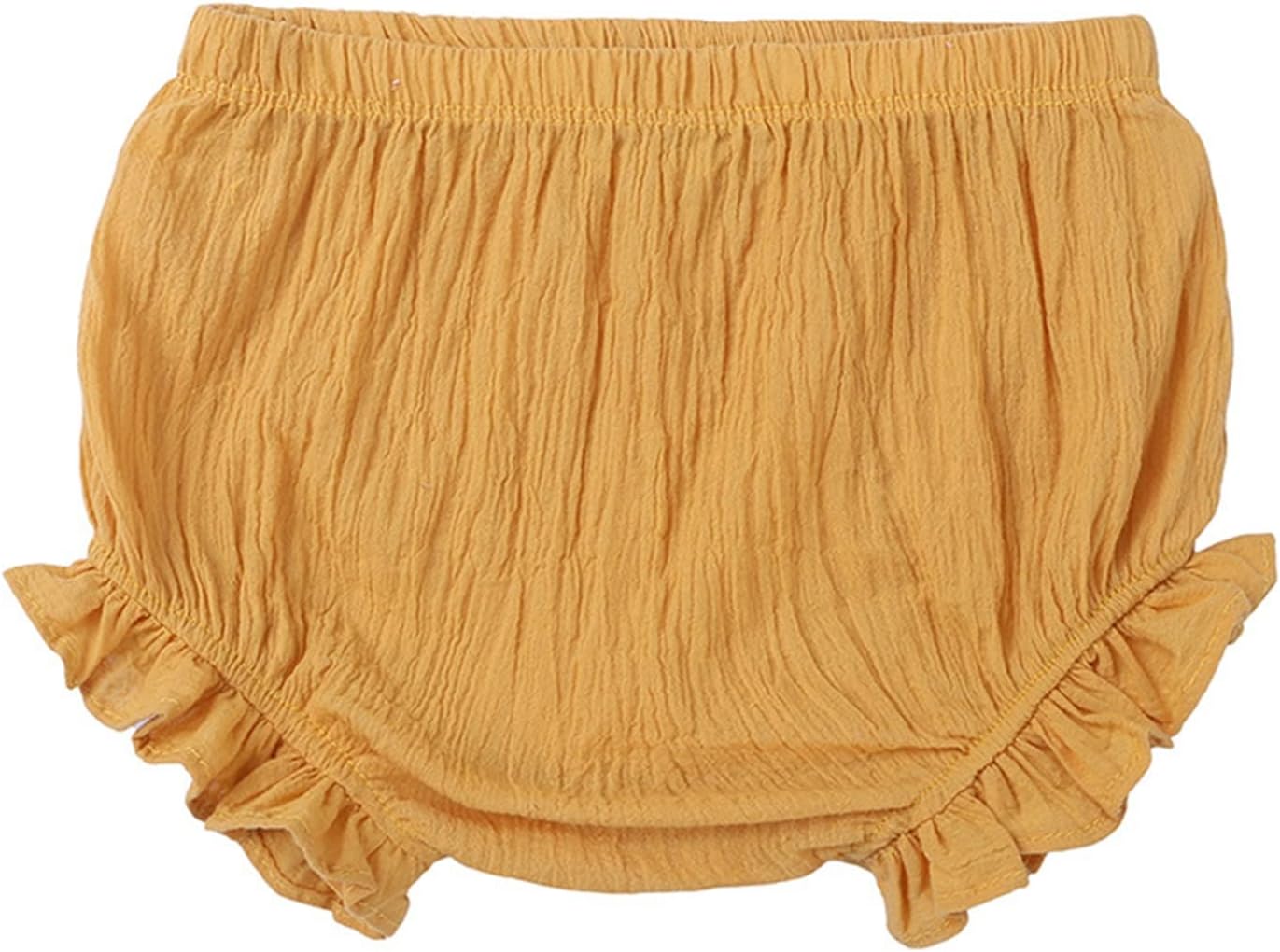 71sNpcAdxaL._AC_SL1500_.jpg 𝐁loomers for Baby Toddler Girl Boy Ruffle 𝐃iaper 𝐂overs Newborn Cotton Linen Cute Loose Harem Shorts Underwear Infant Solid Plain Summer Basic Shorts Stretchy Washable Reusable Cover - Image 1