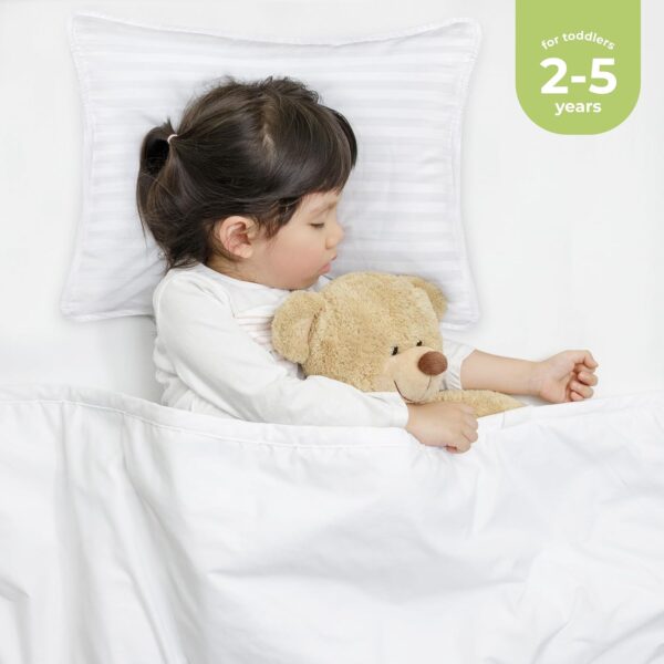 Utopia Bedding Toddler Pillow 12 Pack, 40 x 60 cm Cot Pillow, Kids Small Pillow, Soft and Breathable Pillow, Perfect for Travel (White) (Intended for Age 2 and up) - Image 2