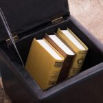 OLOTU Footstool Multifunctional Foot Stool Storage PU Fabric Feels Delicate Footstool Water Resistant Sofa Stool Concealed Storage Storage Box Ergonomic - Image 7