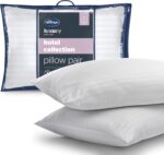 Silentnight Hotel Collection Pillows 2 Pack - Luxury Hotel Quality Pillows Soft Medium Support for Back and Side Sleepers Comfy Supportive - Hypoallergenic and Machine Washable - Pack of 2