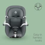 Maxi-Cosi Pearl S i-Size, Baby Car Seat, 3 Months - 4 Years, max. 18 kg, 61 - 105 cm, Toddler Car Seat, 5 Recline Positions, Easy-in Harness Hooks, G-CELL Side Impact Protection, Tonal Graphite - Image 4