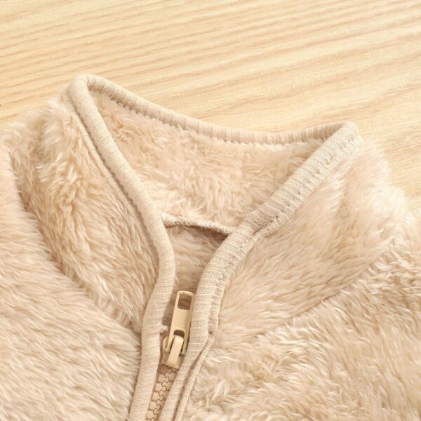 Kids Fleece Vest Toddlers Fleece Vest Girl Warm Sleeveless Tank Tops Winter Clothes Outerwear Boys Vest Jacket Baby Girls Boys Fall Winter Warm Vest Full-Zip Warm Sleeveless Gilets Outerwear - Image 3
