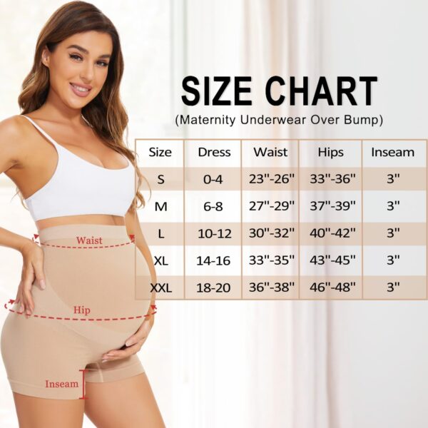 Diawsome Womens Seamless Maternity Boyshort Underwear Over Bump, Pregnancy High Waisted Shapewear Panties for Support Belly - Image 6