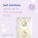 MAM Perfect Night Soothers 2-6 Months (Pack of 2), Thinner and Softer Baby Soother, Glow in the Dark Soother with Self Sterilising Travel Case, Newborn Essentials, White (Designs May Vary) - Image 6