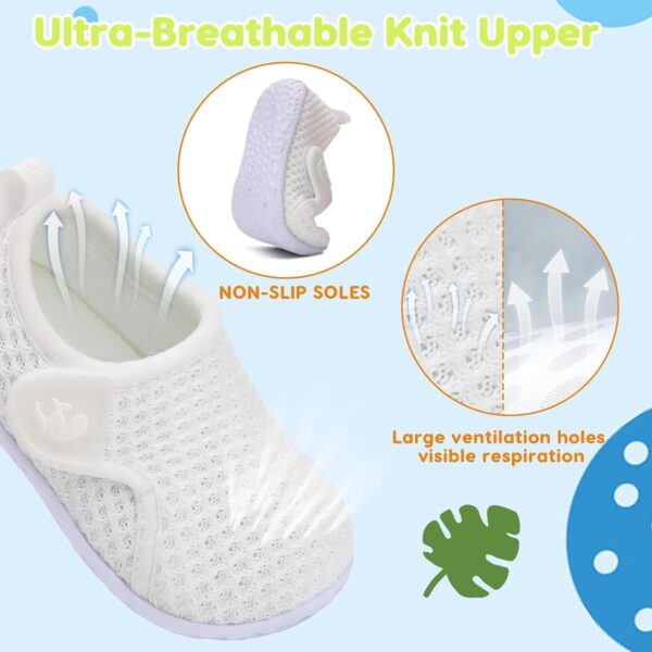 JIASUQI Baby Shoes Boys Girls Breathable First Walking Shoes Infant Soft Sneakers Crib Shoes Lightweight Slip On Shoes - Image 4