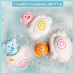 Cloud Bath Toy,White Cloud Rain Toys Bathtub and Swimming Pool Bath Time Toys Gift for Toddlers-Bear - Image 3