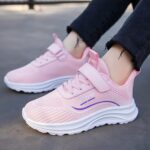 HSD Baby Girl Shoes 2~3 Years Old Sneakers Size 8 Toddler Kids Big Kids Boys Girls Walking Sports Shoes Lightweight Breathable Athletic Running Slip On Anti Slip Soft Girl Sneakers Size 7 - Image 2