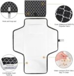 Baby Changing Pad, Built-in Pillow Portable Changing Mat for Baby, 51 * 64cm Nappy Pad, Foldable Waterproof Diaper Changing Pad, Compact Diaper Changing Pad, Portable Changing Mat for New-Born - Image 4