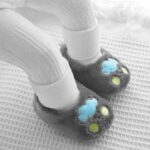 Baby Boy Gifts Newborn 0 3 Months Rain Shoes Baby Kids Socks Shoes Toddler Shoes Cotton Shoes Plus Velvet Thick Warm Soft Bottom Shoes Cute Do Not Fall Baby Trainer Socks 0 3 Monthsblack Suede Boots - Image 4