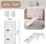 MAMOI® Wooden slide for climbing frame, Indoor baby gym accessories for kids, Small and big toddler slide for climbing triangle, Outdoor child's slides for garden, Childrens toys - Image 5