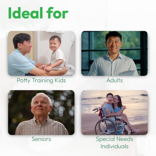 P-flector® Toilet Seat Urine Guard - Pee Splash Guard for Potty-Training Kids, Adults, Seniors & Special Needs Individuals - Fits Round, Elongated & Curved Toilet Seats (1-Pack) - Image 7