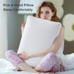 BedStory Memory Foam Pillow, Cooling Gel Pillows for Sleeping, Cervical Bed Pillow for Neck Pain Orthopedic - Side Back Stomach Sleepers, Removable Washable Cover & Ventilated Design (40X60X13CM) - Image 3