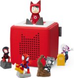 tonies Marvel Spidey & Friends Bundle including 1 Creative & 4 tonies - Spidey, Ghost Spider & Miles Morales Black Panther, Red