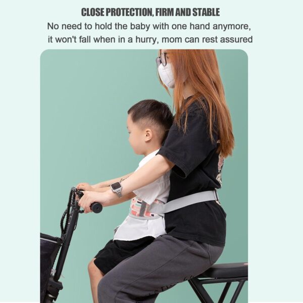 Toddler Biike Harness - Inffant Cycle Strap, Child Rider Safety Leash | Adjustable Ergonomic Kids Motorcycle Seatbelt, Secure Reflective Motorcycle Safety Strap for Children Outdoor Travel - Image 8