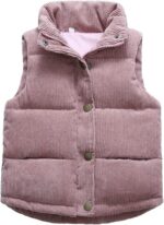 Toddler Boys Girls Vest Fleece Fuzzy Sleeveless Coat Outerwear Pockets Pumpkin Costume Baby