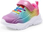 Girls Trainers Kids Athletic Shoes Toddlers Glitter Casual Lightweight Sneakers Sports Shoes Breathable Tennis Road Trail Running Shoes