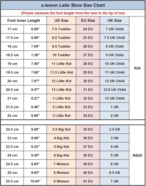 s.lemon Latin Shoe,Leather Satin Latin Salsa Ballroom Dancing Shoe for Beginners & Practice - Image 7