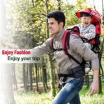 ZSPXZZ Premium Cross Country Baby Carrier, Baby Toddler Backpack Cross country Carrier w/Stand Child Kid Sunshade Visor,Upgraded foot straps,Holds up to 50 Pound Ideal,B - Image 2