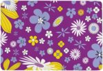 Soft Area Rugs for Bedroom Living Room Rugs Nursery Girls Carpets Kids Home Decor Rugs ,Purple Flower