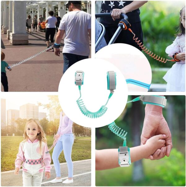 puzzlegame Toddler Wrist Leash | Anti Lost Toddler Wrist Leashes - Toddler Safety Leash with Key Lock 6.56ft, Child Walking Harness, Parent Kids Leash for Mall - Image 4
