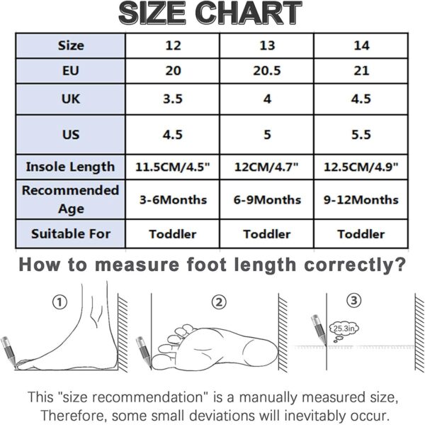 Shoe for Baby Girls Boys Warm Soft Booties Anti Slip Socks Shoes Pre-Walker Shoes Mary Jane Infant Toddler Shoes Baby Boys Girls Indoor Slippers Floor Socks - Image 6