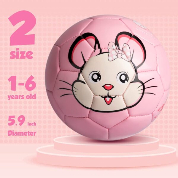 U&C Planet Football for Toddlers, Small Kids Football Size 2 Football, Mini Ball for Kids 1-6 Years Old, Garden Balls Gift - Image 2