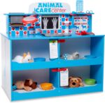 Melissa & Doug Wooden Animal Care Vet Activity Centre | Pretend Play | Vet Set for Kids | Large Vet Playset | Role Play Shop | Age 3+ | Gift for Boy or Girl - Image 5