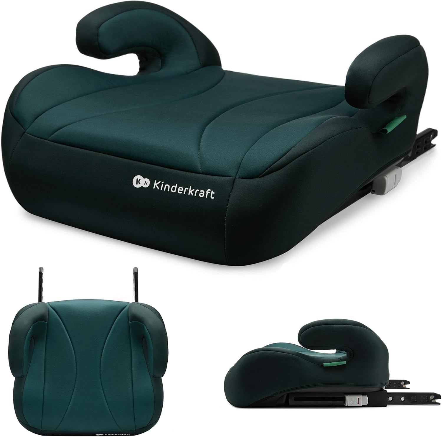 71woD5yjcrL._AC_SL1500_.jpg Kinderkraft I-Boost Car Seat, I-Size, 135-150cm, Baby Seat, Booster seat for 9 to 12 Years, Easy to Assemble, Ergonomic Posture, Additional Foam, Green - Image 1