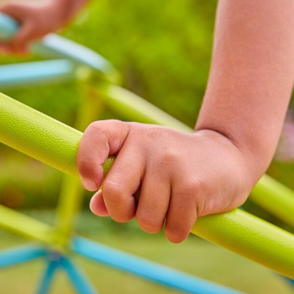 TP Toys 1.9m Metal Climbing Dome & Sandpit - Durable Outdoor Play Equipment for Kids Aged 3+, Versatile Fun with Sand or Ball Pit Base, Sturdy Powder-Coated Steel Frame, Weather-Resistant Design - Image 6