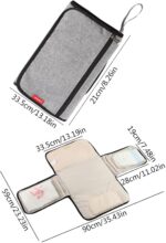 Foldable Diaper Changing Pad - Waterproof Folding Diaper Organizer Bag | Lightweight Changing Mat for Parks, Shopping Malls, Restaurants, Travel, Camping - Image 6