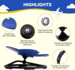 Sensory Chair Sit and Spin Autism Sensory Products Autism Spinning Chair for Kids Swivel Training Body Coordination (Blue) - Image 5