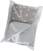 Medi Partners Swaddling Blanket Pillow 100% Cotton 75x75cm Sleeping Bag Double Sided Soft All Year Round Multifunctional Anti-Allergic Babies (Blue Teddy) - Image 4