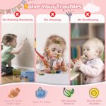 Kikidex Magnetic Drawing Board, Toddler Girl Toys for 1-2 Year Old, Doodle Board Pad Learning and Educational Toys for 1 2 3 Year Old Baby Kids Birthday Gift (Pink) - Image 3