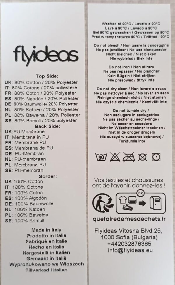 FlyIdeas 2-Piece Bedding Set for Kids and Junior Beds – 1 Cotton Fitted Sheet & 1 Waterproof Mattress Protector, 160x80 cm – Hypoallergenic, Soft, Breathable Toddler Bed Sheets - Image 8