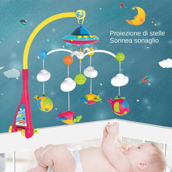 BABY Musical Crib Mobile, Baby Crib Mobile, Remote Control Nursery Lights Projector Function, Kids Accessories, Nursery Decor for Boys and Girls - Image 3