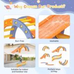 Brolteja Toddler Climbing Frame, Children's Plastic Tripod Climbing Ladder, Indoor Montessori Game Climbing Set (Tripod & Arch & slide) - Image 8