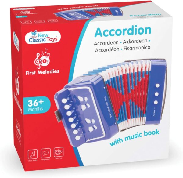 New Classic Toys Accordion with Music Book for Toddlers 3 Years Old Boys and Girls Baby Gifts, Kids Musical Instruments for Childrens Three Year Old - Image 5