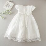 Leideur Baby Long Christening Gowns White Baptism Dress Special Occasion Dresses for Girls Birthday - Image 6