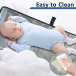 Portable Changing Pad 14x26'' Waterproof Diaper Changing Mat Foldable Baby Changing Pad Travel Changing Pad Easy to Clean Lightweight Changing Station for Baby - Image 2