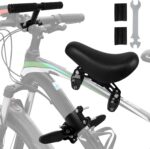 Honeyhouse Child Bike Seat | Child Safety Carrier Front Mount Baby Seat with Armrest and Foot Pedals | Adjustable Safety Seat for Kids Infant Toddler (UP to 41 kg)