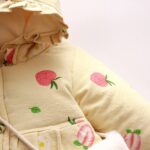 Baby Girls Warm Padded Jacket Fleece Coat Windproof Outerwear Jacket Thicken Toddler Warm Hooded Winter Coat with Bag (3A-Beige, 12-18 Months) - Image 5