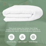 Night Comfort Egyptian Cotton 7.5 Tog Cot Bed Duvet for Toddler, Newborns, Baby Girls and Boys - Soft and Cosy All Season Cot Bed Bedding Hypoallergenic Quilted Baby Duvet - Image 5