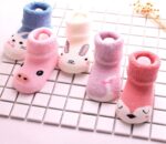 Baby Girl Shoes 0 3 Months Boots Baby Heels Shoes Children Autumn and Winter Fashion Cute Comfortable Thickened Thermal Socks(5PCS) Baby Bits for Newborn Unisexinfant Boots Boots - Image 3